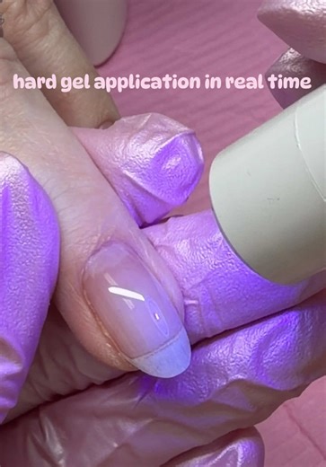Satisfying Hard Gel Nail Application Video