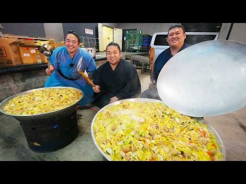 Making 400 Servings of Chanko! Sumo Wrestlers Cook in Massive Quantities