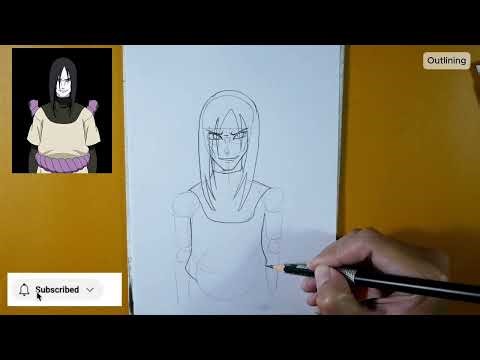 How to Draw Orochimaru steo by step
