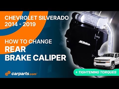 How to replace the Rear Brake Calipers 2014 - 2019 Chevrolet Silverado 🚗