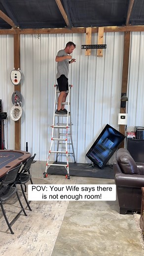 When your Wife says you don't have enough room, you get Creative! 😎 I've always wanted to do this, but I didn't want it taking up a lot of room when I wasn't using it. I found a company called The Sportscreen that has a retractable screen enclosure. And then I bought everything I needed from a Rain or Shine Golf! (Turf, Launch Monitor, Projector, even the vanishing Sportscreen.). #dad #diy #golf #golfsimulator | Jordan Flom