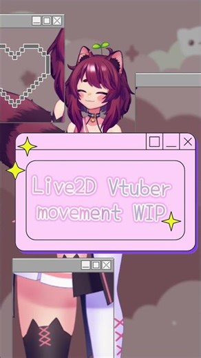 The live2d window can't contain her! Vtuber model movement showcase