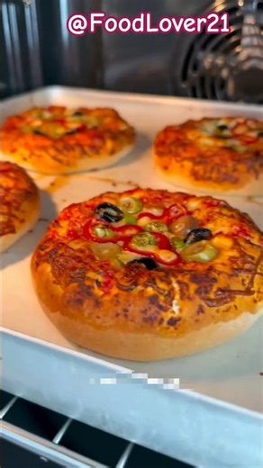 Mini cheese crust 🍕pizza easy homemade