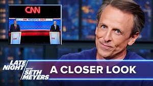 Seth takes a closer look at the political fallout from Joe Biden and Donald Trump's first debate in the 2024 presidential election while Robert F. Kennedy Jr. claims he wouldn't eat dogs. | Late Night with Seth Meyers