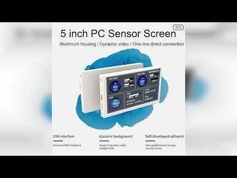 Review: WOWNOVA 5" Computer Temp Monitor, Dynamic Theme Supported, ARGB PC Case Sensor Panel, ...