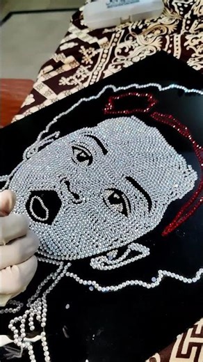 Day 8 | Final Reveal 💎 | Complete Rhinestone Portrait | 8 Days of Hard Work