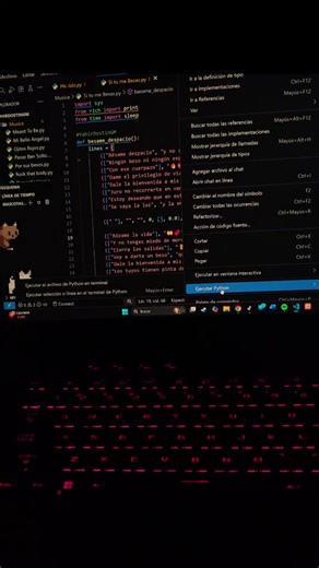 Si tú me besas - Música y Programación en VSCode