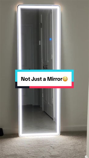 This LED full body mirror is the perfect house warming gift for a new homeowner.💝 #ledfulllengthmirror #homedecor #giftideasforhomeowners #housewarming #homeessentials