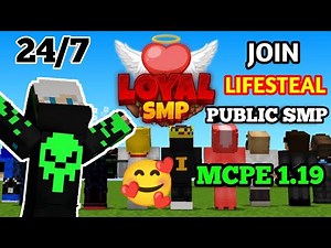 Join This Loyal Smp Now || How to Join this Public loyal smp || Java+ Mcpe 1.19+ 24×7