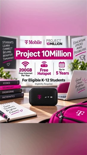 📶 FREE internet for eligible K-12 students! 🇺🇸💻