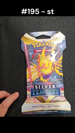 Pokemon packs opening 195- st, silver tempest