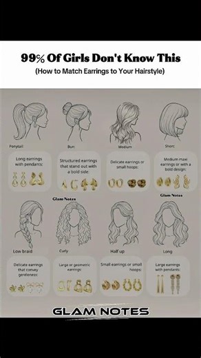 How to Match Earrings to Your Hairstyle-Ultimate Style Guide#EarringGuide#HairstyleGuide#JewelryTips