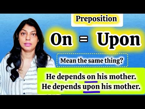 Learn UPON Easily #preposition #englishgrammar
