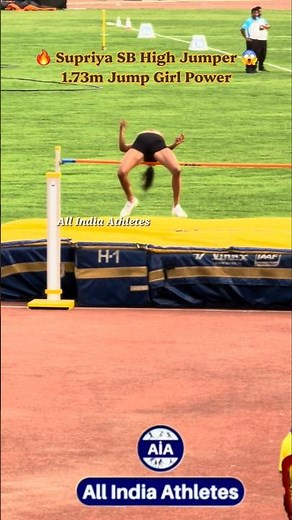 Supriyaa High Jump 1.73m jump Girl Power 🔥🙏 #youtubeshorts #sports #afi #Jump #Motivational #reel