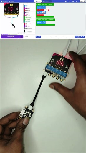 I Built a Sound Visualizer (Instant!) ⚡#Jacdac #DIYElectronics #SoundVisualizer #CodingForKids