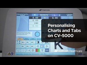 Personalising your CV-5000 Digital Phoropter charts and tabs | Topcon Healthcare