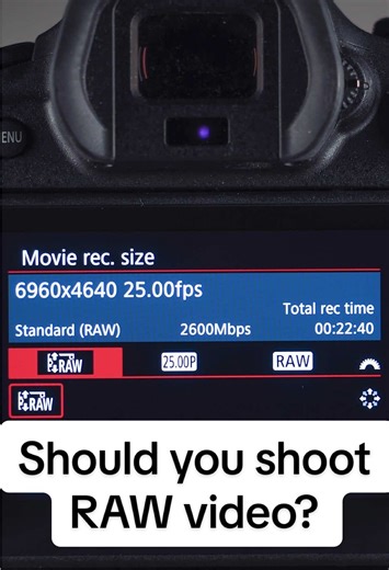 Should You Shoot RAW Video?