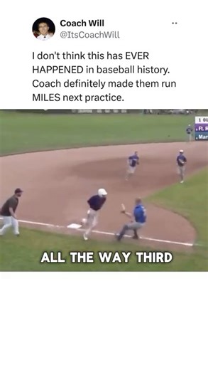 This NEVER HAPPENS in Baseball 😳