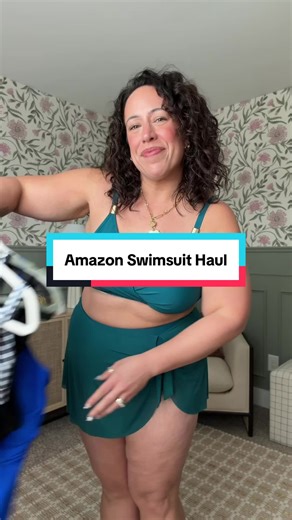 Amazon swimsuits for the midsize girl! LMK which one is your fav ⚡️ #amazonswimsuit #midsizeswimsuithaul #momswimsuitfinds