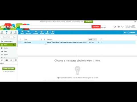 Filter Messages in AOL