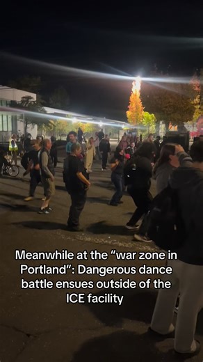 745K views · 30K reactions | Who do you think won? #portland #oregon #ice #building #trump #protest #dance #battle | DeAndre Marquise | Facebook
