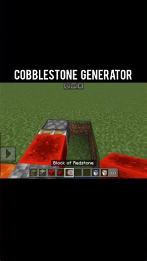 Cobblestone Generator #minecraft #minecraftbuilding #minecraftshorts