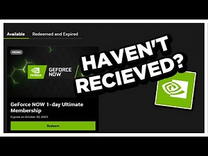 What to do if you Haven't Received Your FREE One Day GeForce NOW Membership!