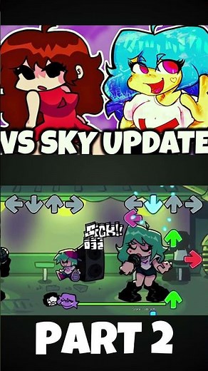 FNF - Sky: REBORN [PART 2|UGH] [THE SKY UPDATE] (FNF MOD) #shorts