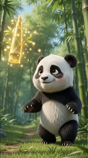Baby Panda Finds Bamboo