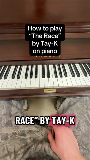 Learn to Play 'The Race' by Tay-K on Piano
