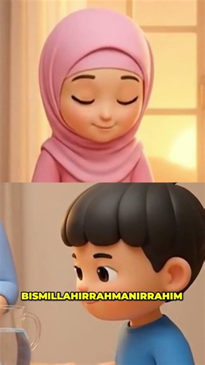 Hadi's Half-Day Fast: Setting Table & Making Dua #shorts