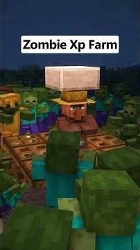 Easiest Zombie XP Farm in Minecraft! 🧟‍♂️🔥 #shorts #minecraft