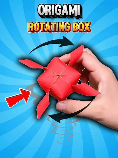 Easy Rotating Paper Box: Simple Origami Tutorial