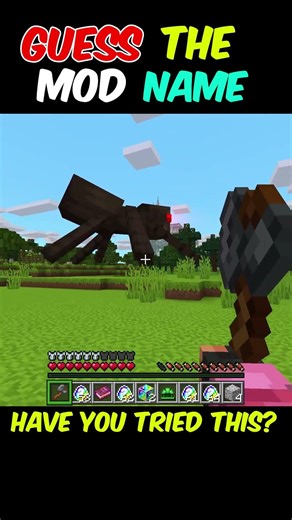 This Mod Has a GIANT Spider 😨🕷️#minecraft #shorts