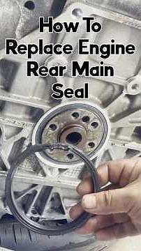 How To Replace Engine Rear Main Seal #mechanic #fyp #shorts #engine #automotive #diy #automobile
