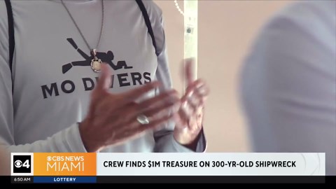 Crew finds $1 million worth silver, gold coins on 300-year-old shipwreck in Florida