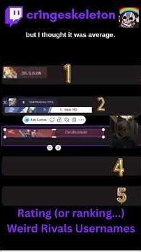 ranking weird rivals usernames #funnygaming #marvelrivals