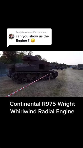 Reply to @wt.czech Same engine used in C-47 and Shermans. #ww2 #tank #history #education #army