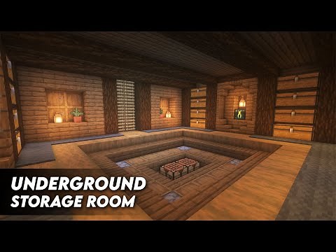 Minecraft: Underground Storage Room Tutorial | How to Build a Storage Bunker [World Download]