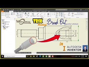 CARA MUDAH BREAK OUT/GAMBAR SOBEKAN DI AUTODESK INVENTOR
