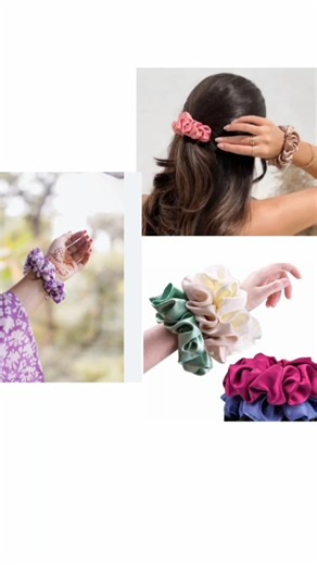 how to make diy scrunchies ||ideas for tips #diy #scrunchies #hair accessories #shortvideo #shorts