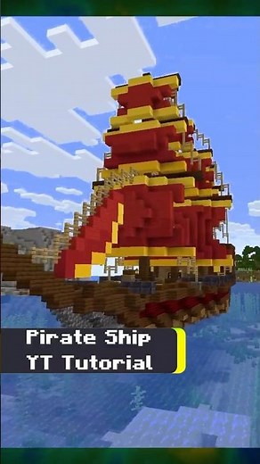 EASY PIRATE SHIP! - Minecraft How to Build a Pirate Ship / Minecraft Pirate Ship Tutorial