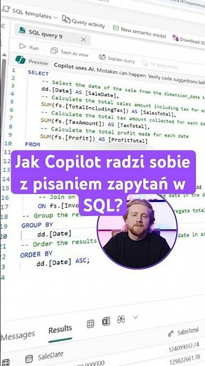 How does Copilot handle writing SQL queries?