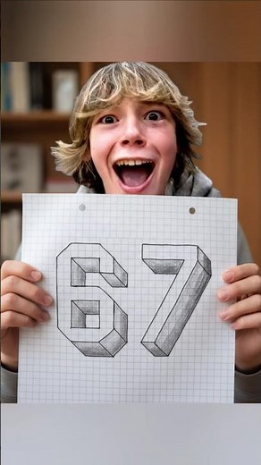 Making 67 POP OFF the paper #3d #drawing #art