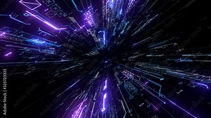 hi-tech logo reveal background animation