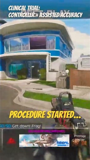 Clinical trial in progress Controller-assisted accuracy may cause satisfaction #bo7 #gaminghumor