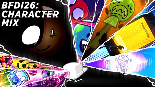 【迟来的生日特辑】FNF超优质mod BFDI26 Character mix更新