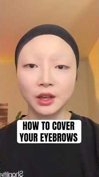 how to cover your eyebrows for cosplay #cosplaytutorial #cosplay
