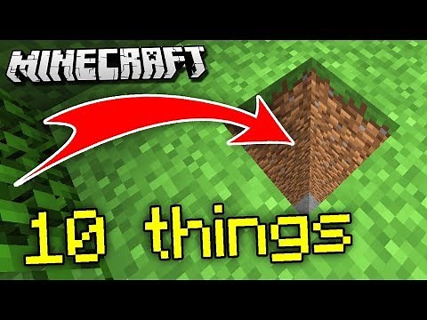 10 THINGS THAT HAPPEN IF YOU DIG STRAIGHT DOWN in Minecraft