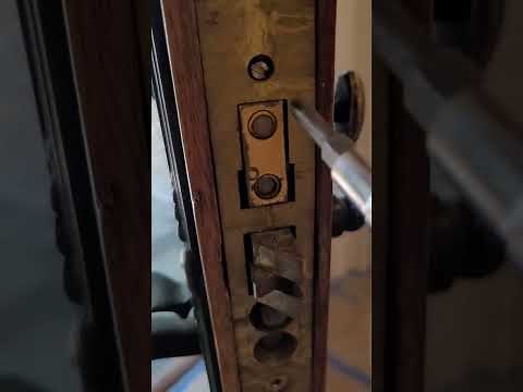 Antique Baldwin Mortise Cylinder Removal.